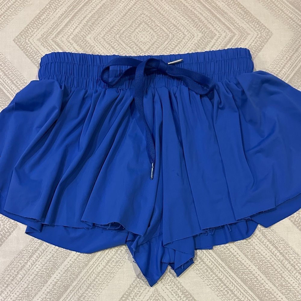 Katie J NYC Kids Blue Flyaway Shorts Size XL